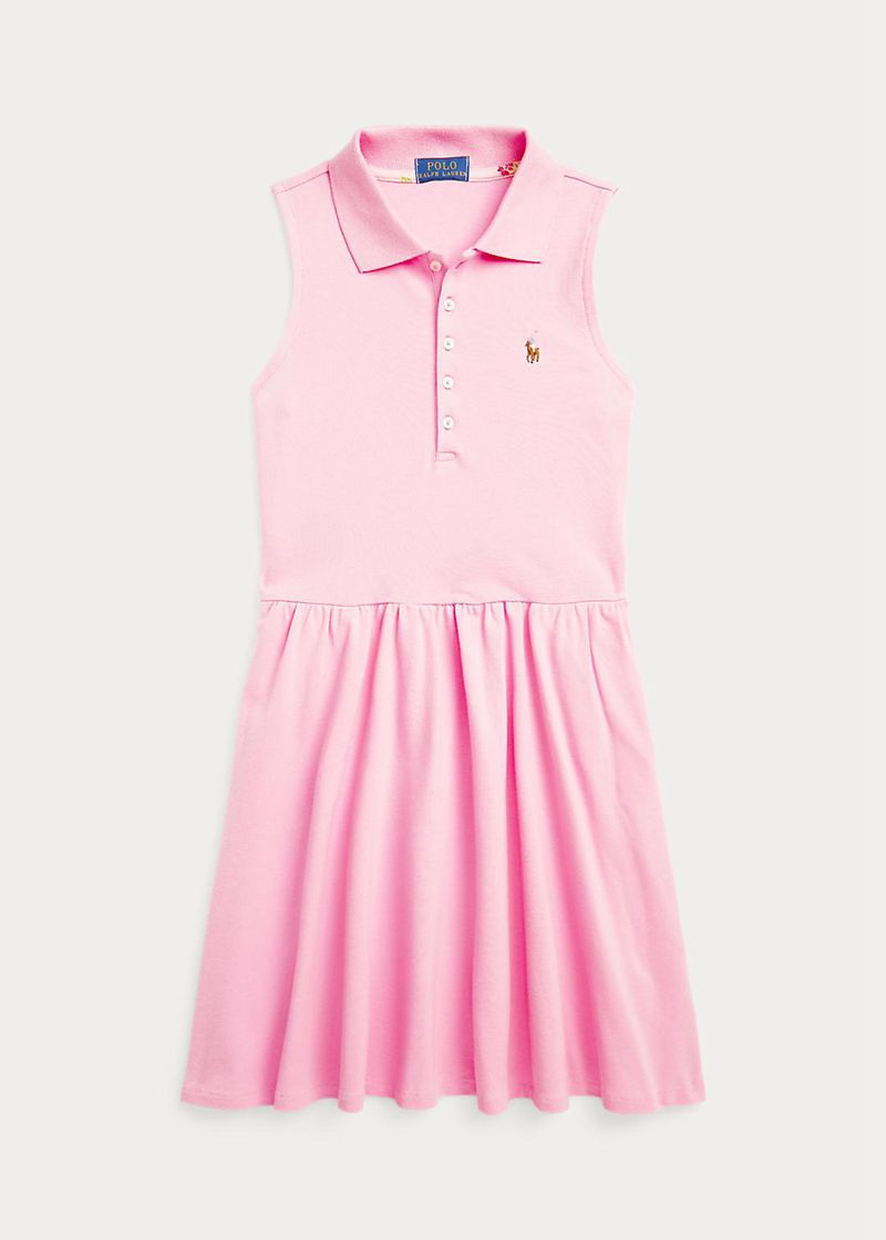 Vestidos Polo Ralph Lauren Niña 7-14 Años Stretch Mesh Polo Chile Rosas MYLUW-7256